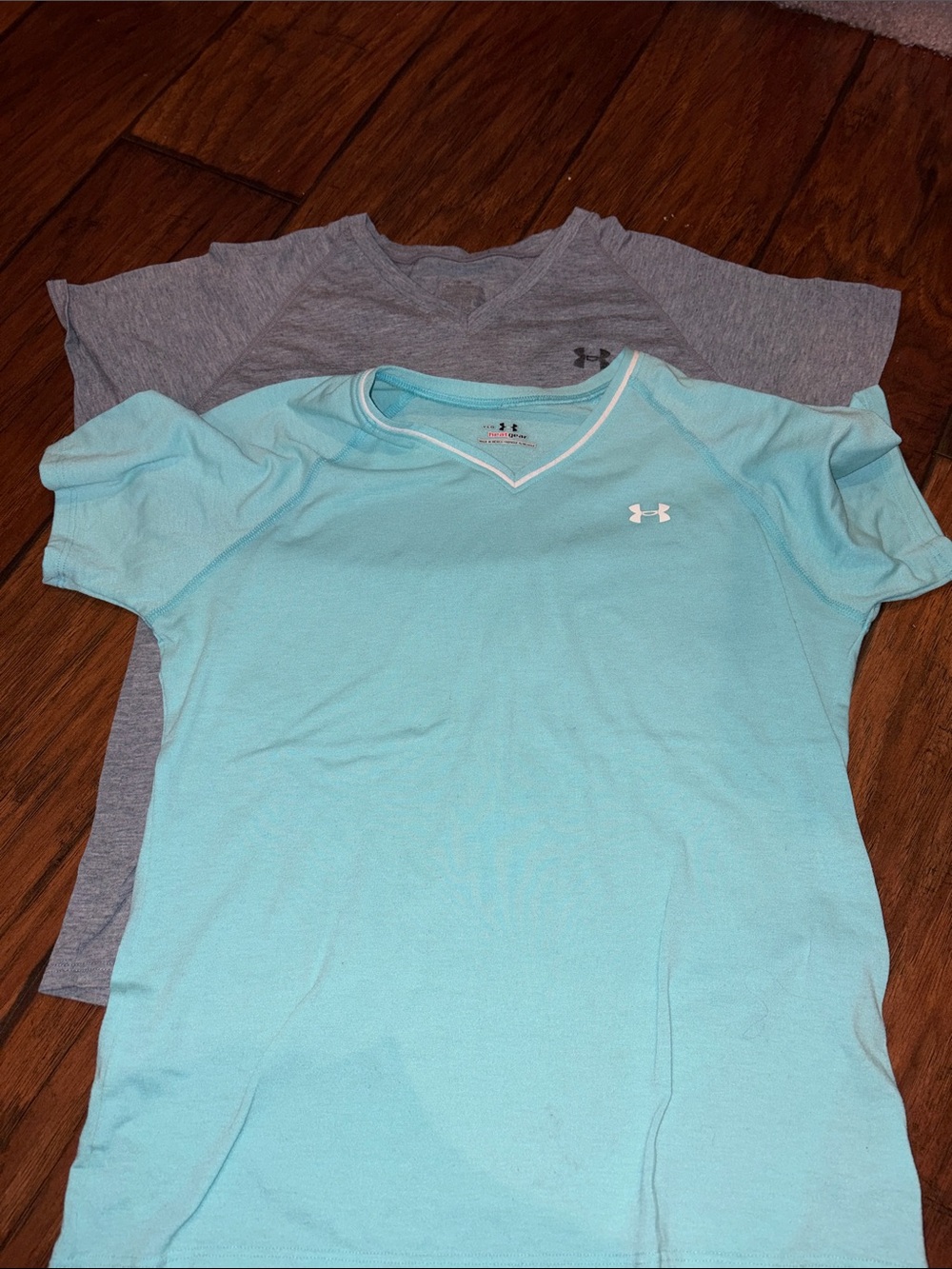 Set of 2 under armour girls large athletic shirts